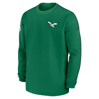 Philadelphia Eagles Logo Coach Men’s Nike NFL Long-Sleeve Top