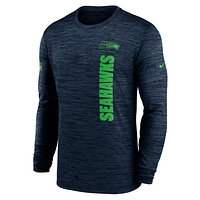 Seattle Seahawks Sideline Velocity Men's Nike Dri-FIT NFL Long-Sleeve T-Shirt