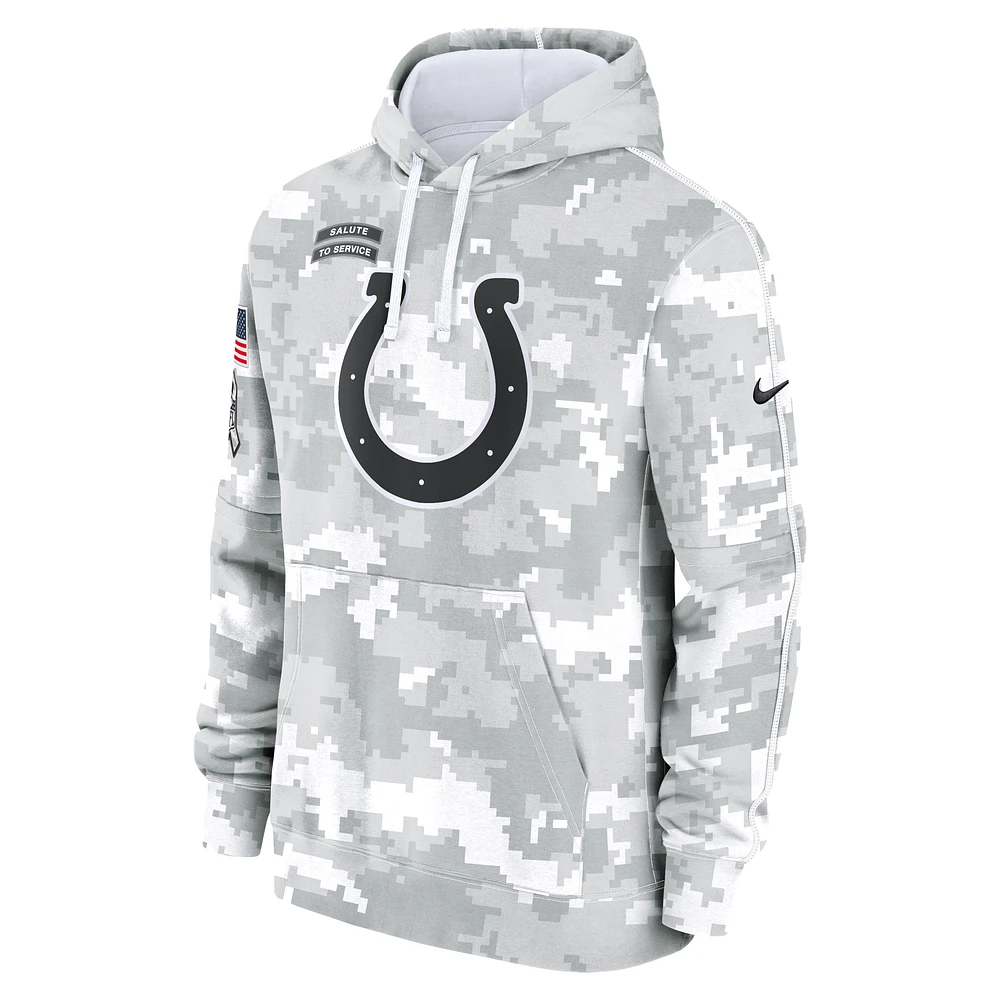 Indianapolis Colts Salute to Service Primary Edge Club Men's Nike NFL Pullover Hoodie