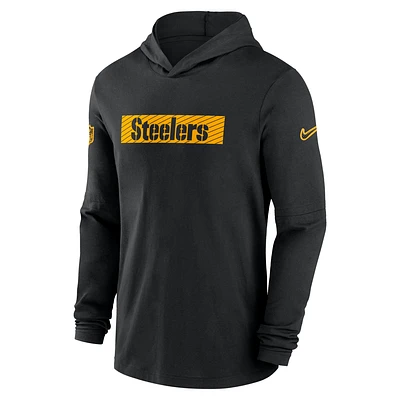 Pittsburgh Steelers Sideline Men's Nike Dri-FIT NFL Long-Sleeve Hooded Top