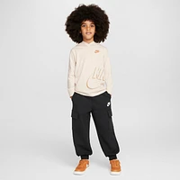 Nike "Just Do It" Little Kids' Futura Wrap Long Sleeve T-Shirt