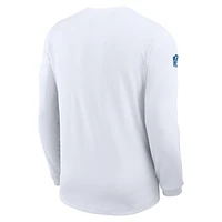 Indianapolis Colts Sideline Coach Men's Nike Dri-FIT NFL Long-Sleeve Top