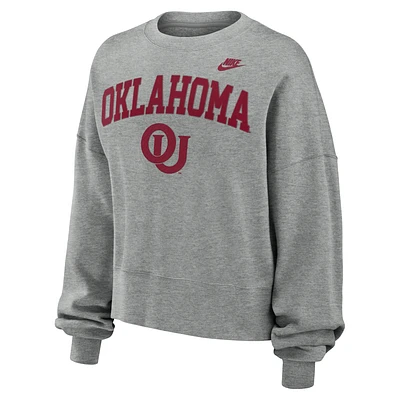 Oklahoma Sooners Legacy Classic Arch Women's Nike College Pullover Crew