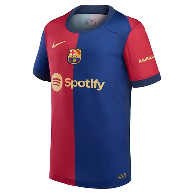 Lamine Yamal Barcelona 2024/25 Stadium Home Bid Kids' Nike Dri-FIT Soccer Jersey