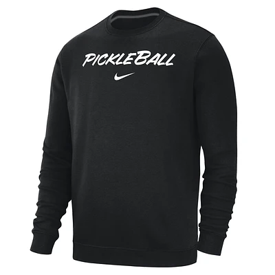 Nike Club Fleece Men's Pickleball Crew-Neck Pullover Top