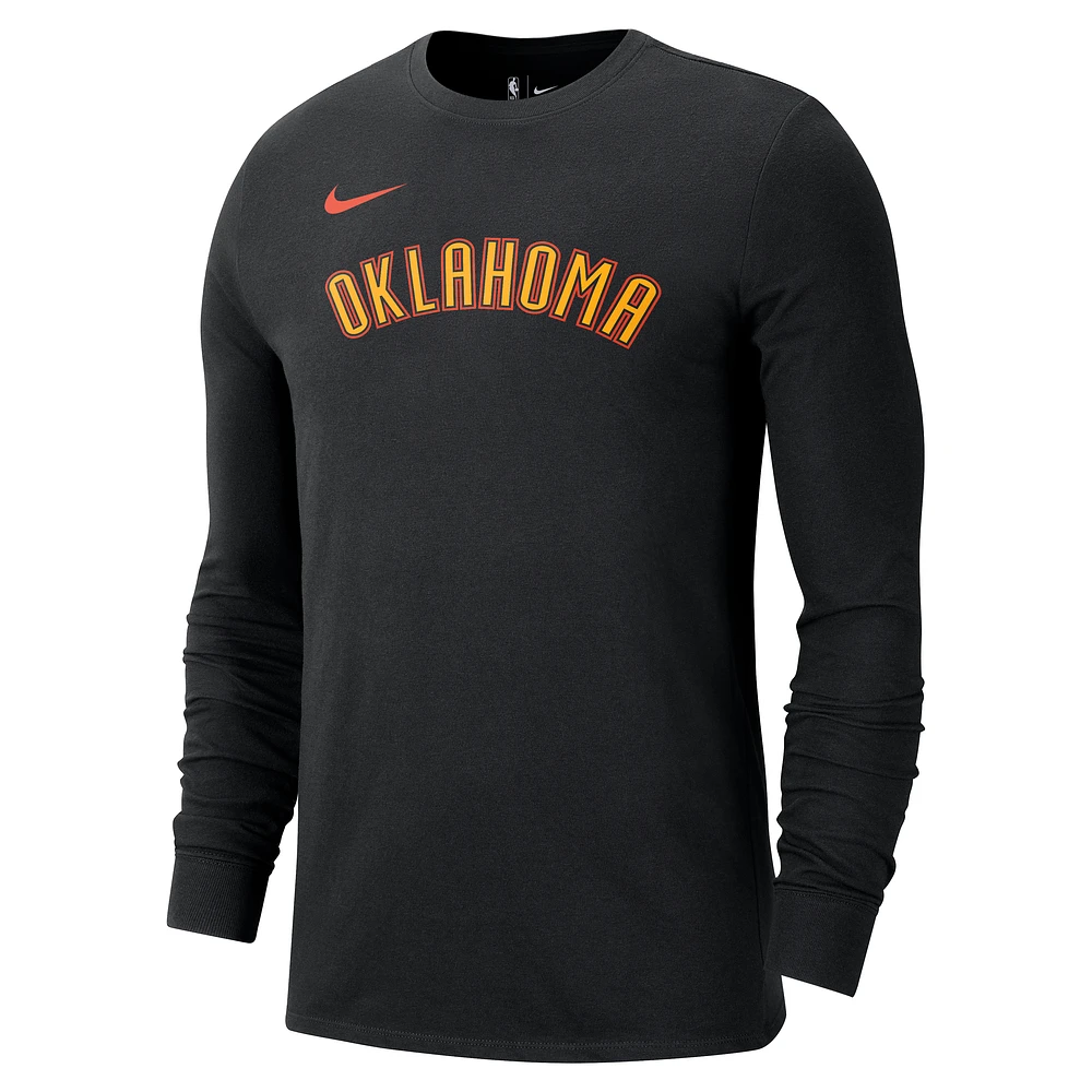 Oklahoma City Thunder Essential Edition Men's Nike NBA Long-Sleeve T-Shirt