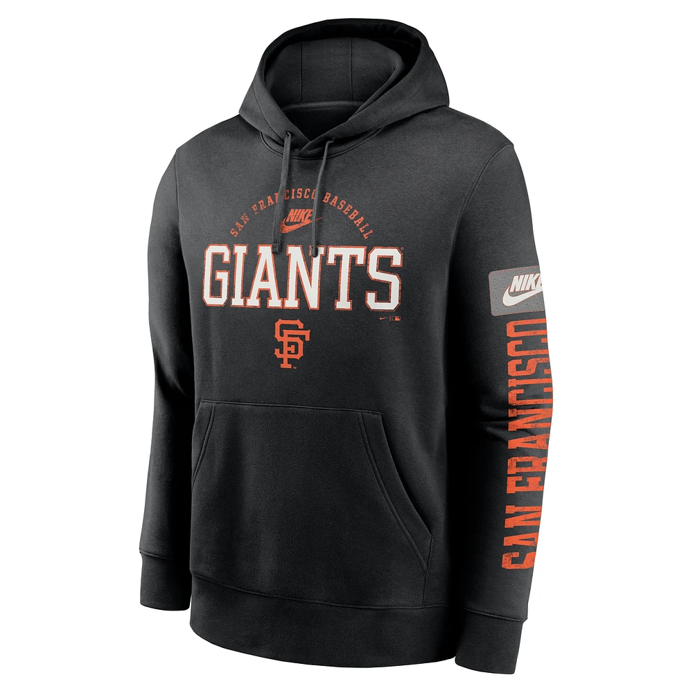 San Francisco Giants Cooperstown Splitter Club Men’s Nike MLB Pullover Hoodie