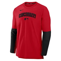 Cincinnati Reds Authentic Collection Player Men's Nike Dri-FIT MLB Pullover Sweatshirt