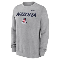 Arizona Wildcats Primetime Primary Stack Men's Nike College Pullover Crew