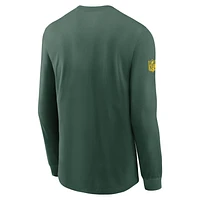 Green Bay Packers Sideline Team Issue Men's Nike Dri-FIT NFL Long-Sleeve T-Shirt