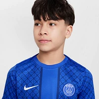 Paris Saint-Germain Academy Pro Home Big Kids' Nike Dri-FIT Soccer Pre-Match Short-Sleeve Top