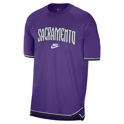 Sacramento Kings Hardwood Classics Men's Nike Dri-FIT NBA Short-Sleeve Pregame Top