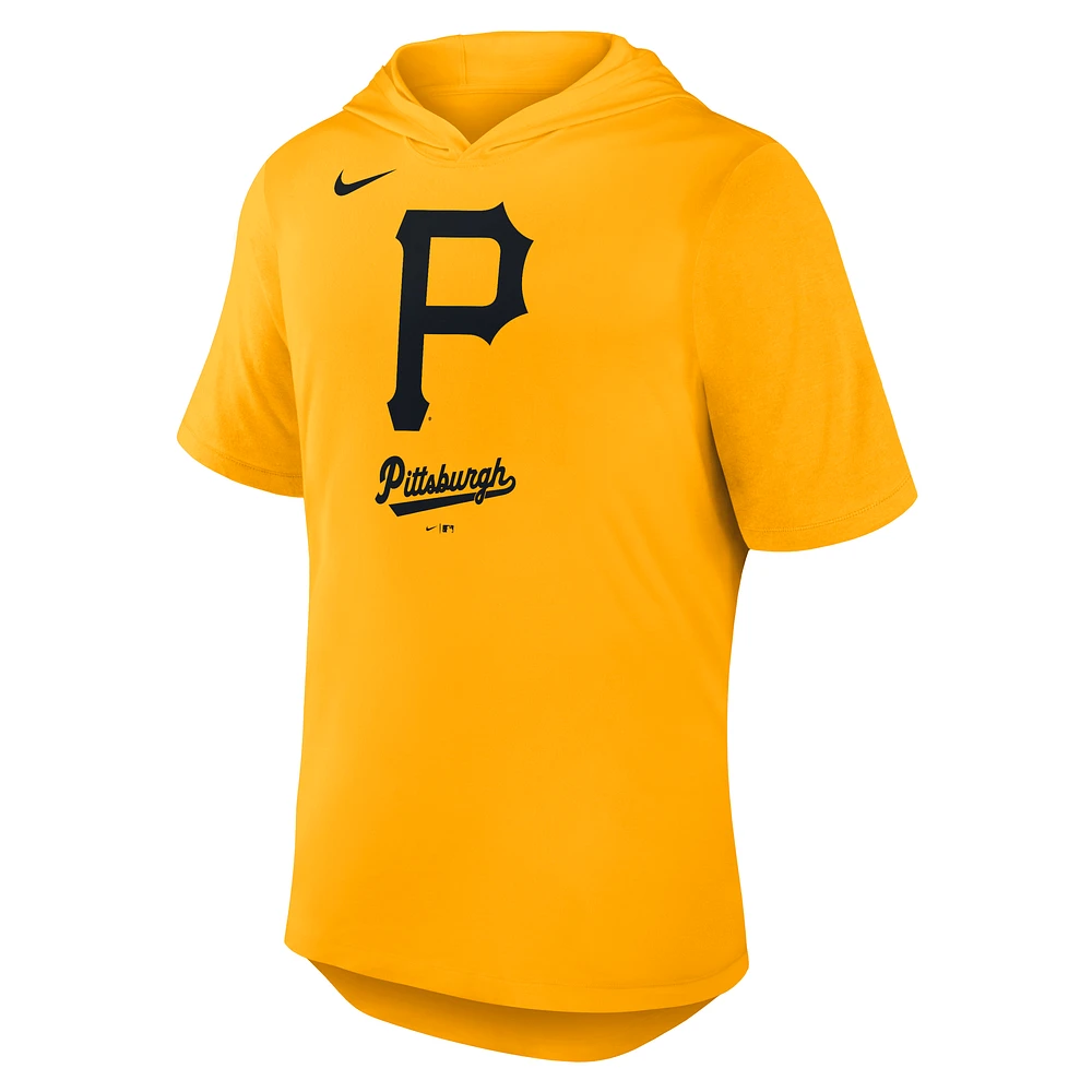 Pittsburgh Pirates Logo Men's Nike Dri-FIT MLB Hooded T-Shirt