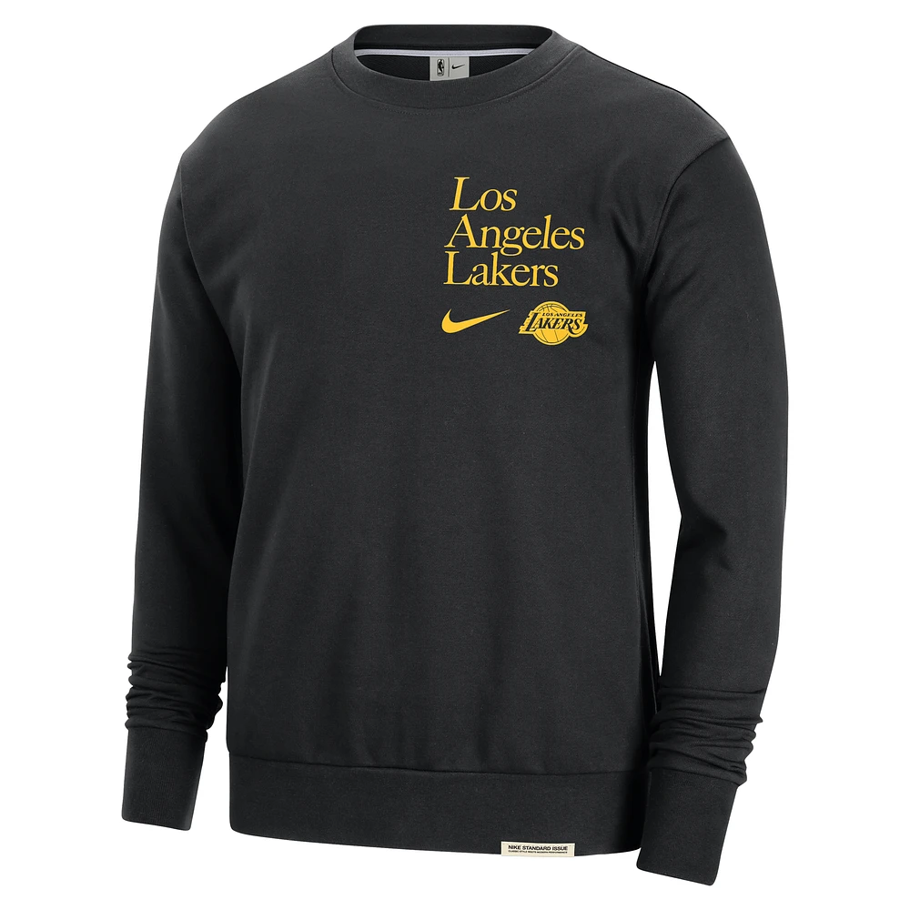 Los Angeles Lakers Standard Issue Men's Nike Dri-FIT NBA Crew-Neck Sweatshirt