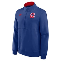 Atlanta Braves Cooperstown Men's Nike MLB 1/2-Zip Crew