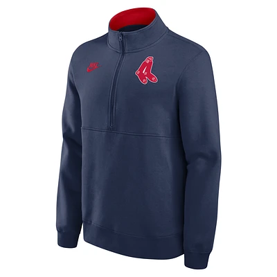 Boston Red Sox Cooperstown Men's Nike MLB 1/2-Zip Crew