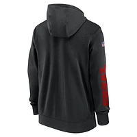 San Francisco 49ers Sideline Team Issue Club Men's Nike Full Zip Hoodie