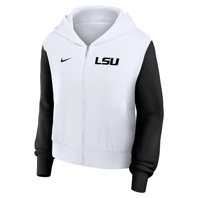 LSU Athletic Prep Colorblocked Script Women’s Nike College Full-Zip Hoodie