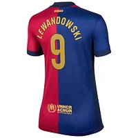 Robert Lewandowski Barcelona 2024/25 Stadium Home Women's Nike Dri-FIT Soccer Jersey