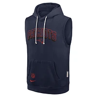 New England Patriots Sideline Men's Nike Dri-FIT NFL Sleeveless Pullover Hoodie