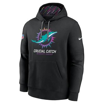 Miami Dolphins Crucial Catch Club Men's Nike NFL Pullover Hoodie