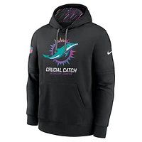 Miami Dolphins Crucial Catch Club Men's Nike NFL Pullover Hoodie