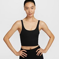 Nike Zenvy Rib Women's Light-Support Padded Longline Sports Bra