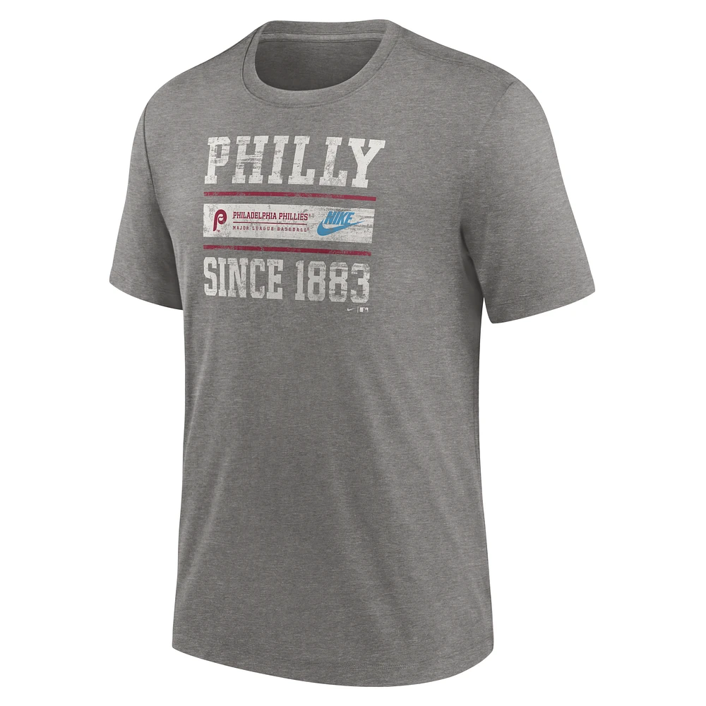 Philadelphia Phillies Cooperstown Local Stack Men's Nike MLB T-Shirt