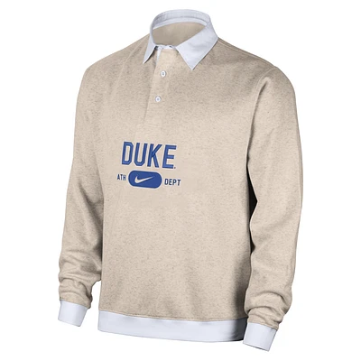 Duke Club Fleece Men's Nike College Long-Sleeve Polo