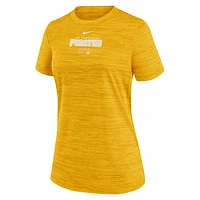 Pittsburgh Pirates Authentic Collection Practice Velocity Women's Nike Dri-FIT MLB T-Shirt