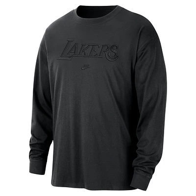 Los Angeles Lakers Courtside Premium Essential Men's Nike NBA Long-Sleeve T-Shirt