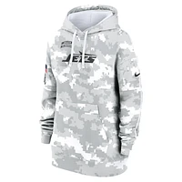 New York Jets Salute to Service Primary Edge Club Women's Nike NFL Pullover Hoodie