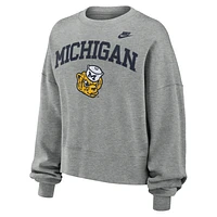 Michigan Wolverines Legacy Classic Arch Women's Nike College Pullover Crew