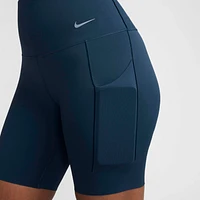 Nike Universa Women's Medium-Support Mid-Rise 8" Biker Shorts with Pockets