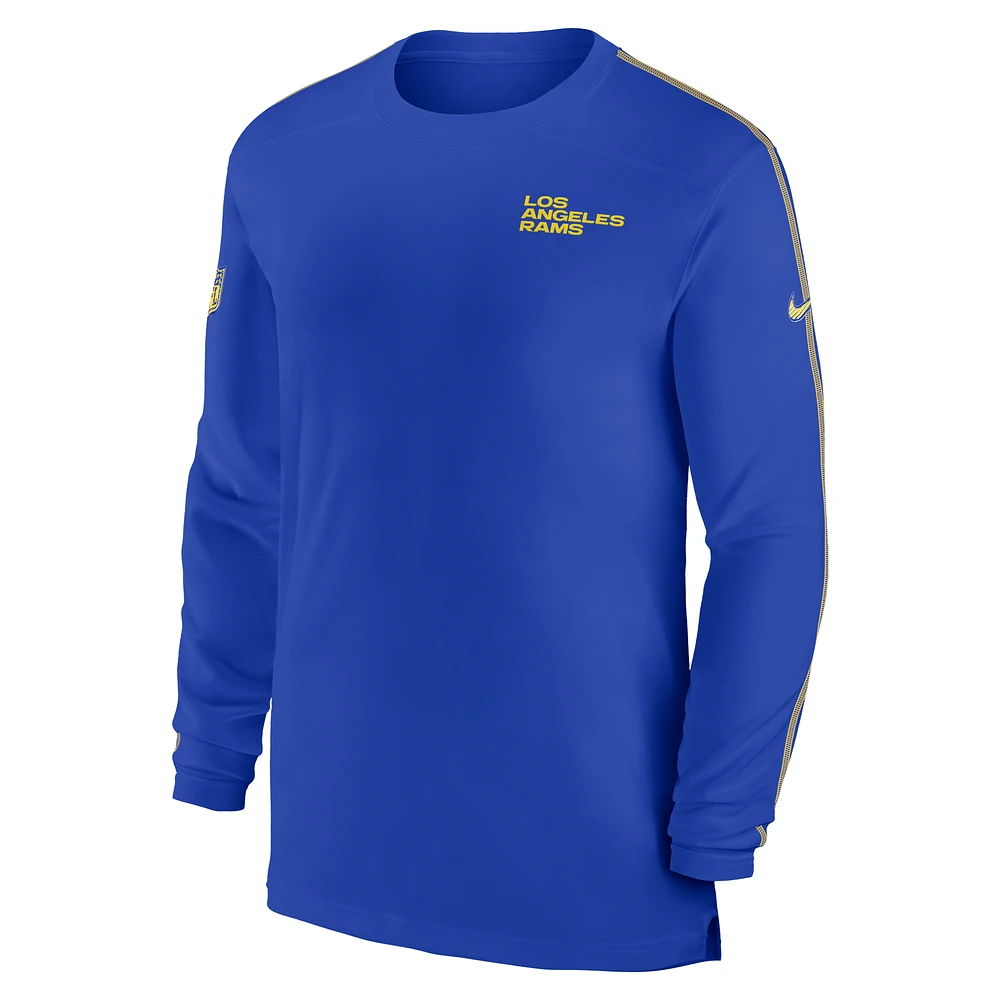 Los Angeles Rams Sideline Coach Men's Nike Dri-FIT NFL Long-Sleeve Top