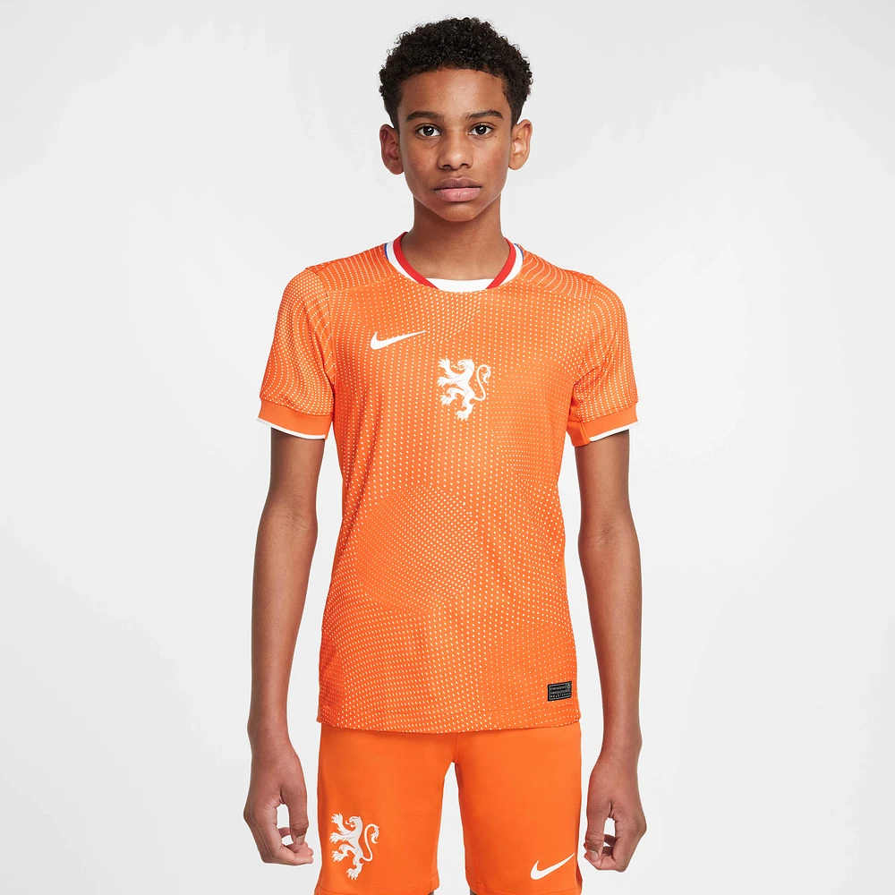 Netherlands 2025 Stadium Home (Women's Team) Big Kids' Nike Dri-FIT Soccer Replica Jersey