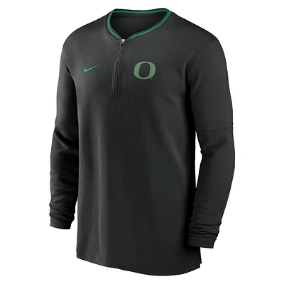 Oregon Ducks Sideline Coach Men's Nike Dri-FIT College 1/2-Zip Long-Sleeve Top