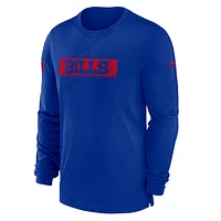 Buffalo Bills Sideline Player Team Issue Men’s Nike Dri-FIT Long-Sleeve Top