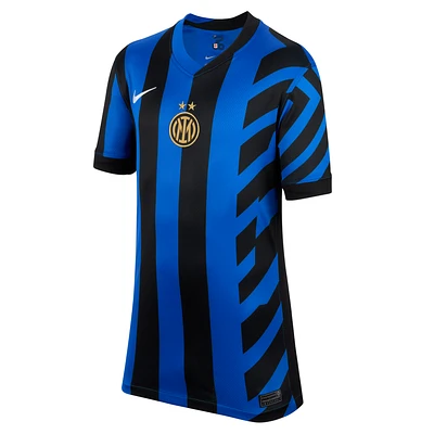 Inter Milan 2024/25 Stadium Home Big Kids' Nike Dri-FIT Soccer Replica Jersey