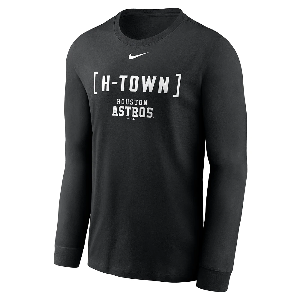 Houston Astros Fashion Men's Nike MLB Long-Sleeve T-Shirt