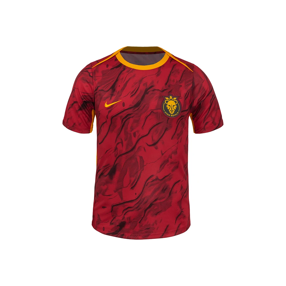 Utah Royals FC 2025 Men's Nike NWSL Short-Sleeve Pre-Match Top