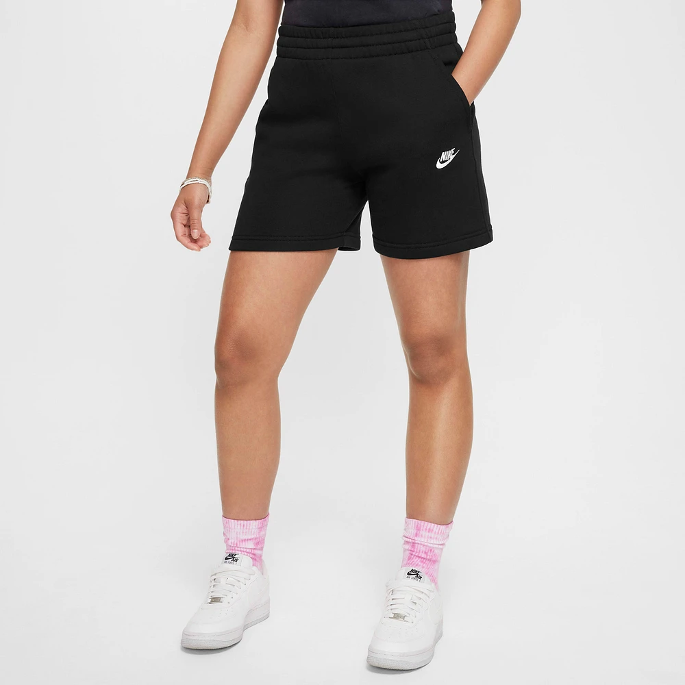 Nike Sportswear Club Fleece Big Kids' (Girls') 5" French Terry Shorts