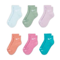 Nike Dri-FIT Performance Basics Little Kids' Ankle Socks (6 Pairs)