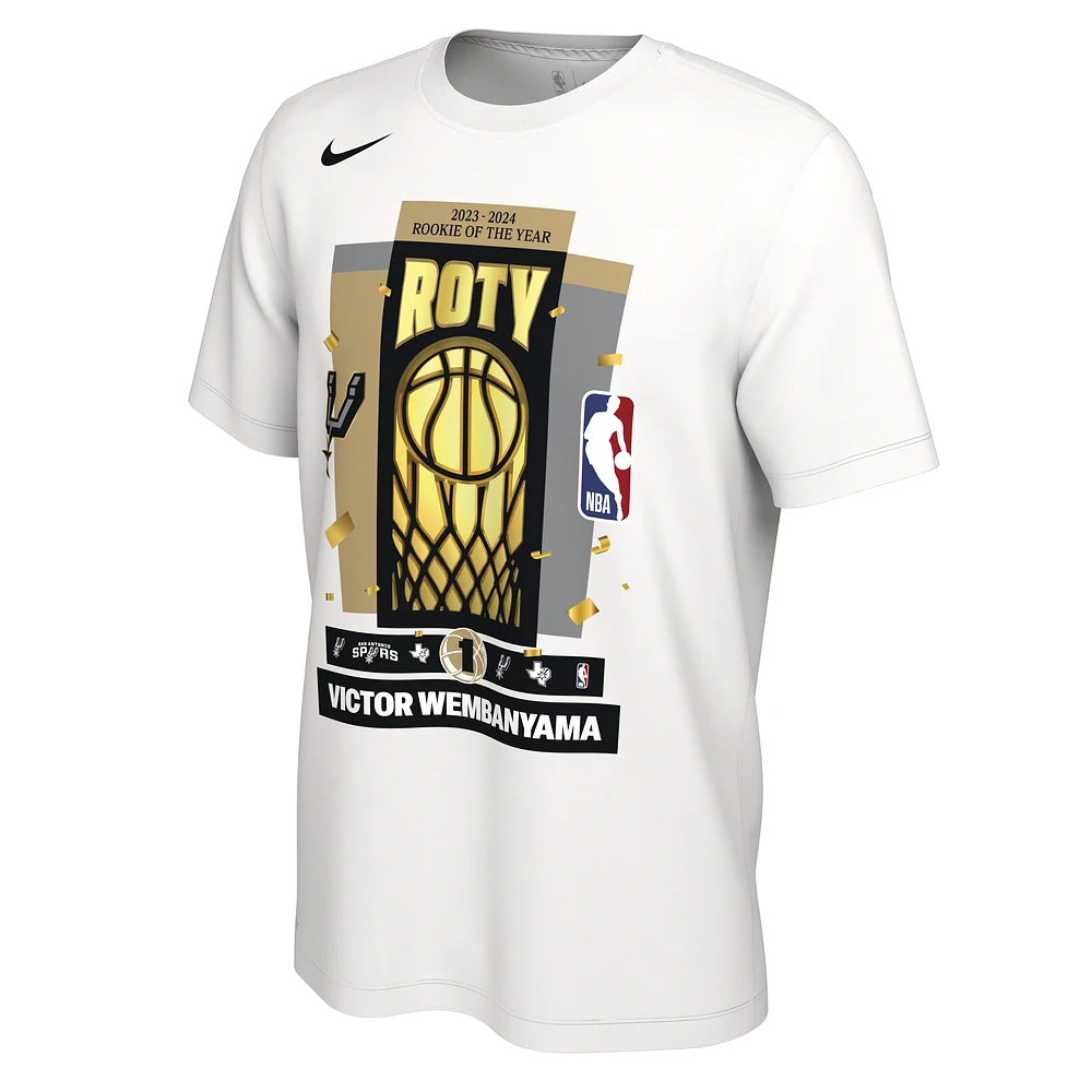 Victor Wembanyama San Antonio Spurs Men's Nike NBA 2024 Rookie of the Year T-Shirt