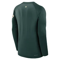 Oakland Athletics Authentic Collection Game Time Men's Nike Dri-FIT MLB Long-Sleeve T-Shirt