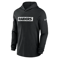 Las Vegas Raiders Sideline Men's Nike Dri-FIT NFL Long-Sleeve Hooded Top