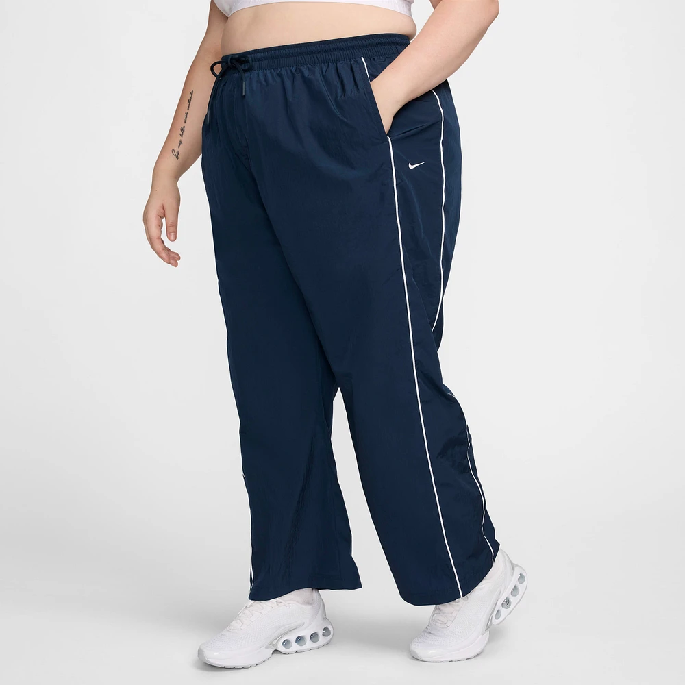 Nike Windrunner Women's High-Waisted Woven Open-Hem Pants (Plus Size)