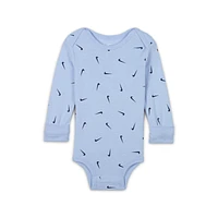 Nike Baby Essentials (12-24M) Long Sleeve Bodysuits (3 Pack)