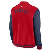Los Angeles Angels Authentic Collection Dugout Men's Nike MLB Full-Zip Bomber Jacket