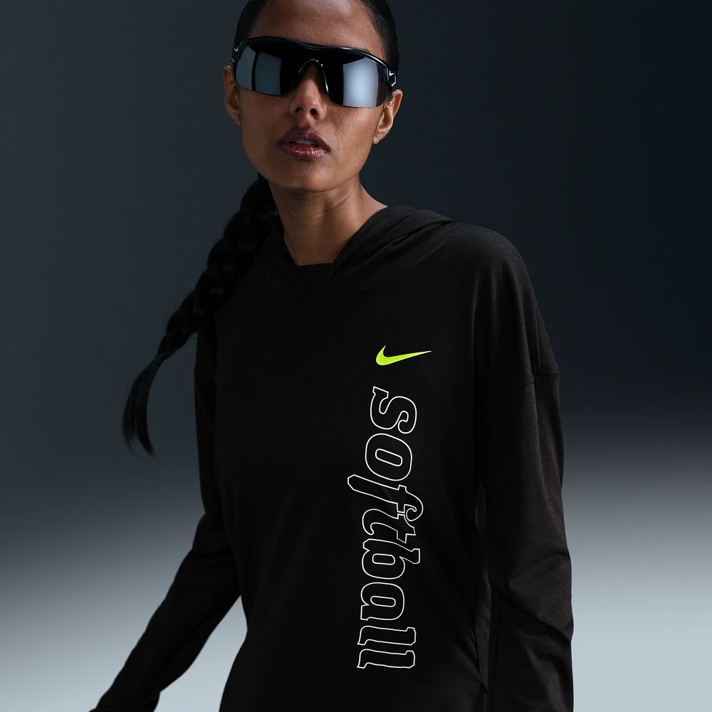 Nike Women's Dri-FIT Long-Sleeve Softball Hoodie